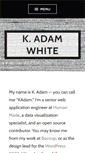 Mobile Screenshot of kadamwhite.com